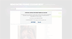 Desktop Screenshot of femme-cougar-sexy.com